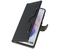 BAOHU KAIYUE - Luxe Portemonnee Hoesje - Pasjeshouder Telefoonhoesje - Wallet Case - Geschikt voor Samsung Galaxy S21 Plus - Zwart