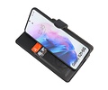 KAIYUE - Luxe Portemonnee Hoesje - Pasjeshouder Telefoonhoesje - Wallet Case - Geschikt voor Samsung Galaxy S21 Plus - Zwart