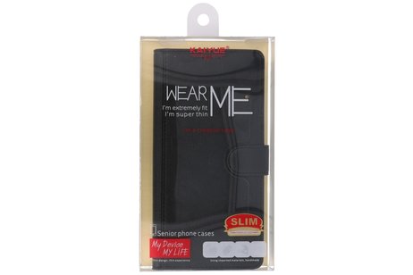 BAOHU KAIYUE - Luxe Portemonnee Hoesje - Pasjeshouder Telefoonhoesje - Wallet Case - Geschikt voor Samsung Galaxy S21 Plus - Zwart