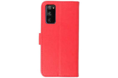 Hoesje Geschikt voor de Samsung Galaxy S20 FE - Kaarthouder Book Case Telefoonhoesje - Rood