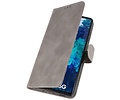 BAOHU Hoesje Geschikt voor de Samsung Galaxy S20 FE - Kaarthouder Book Case Telefoonhoesje - Grijs
