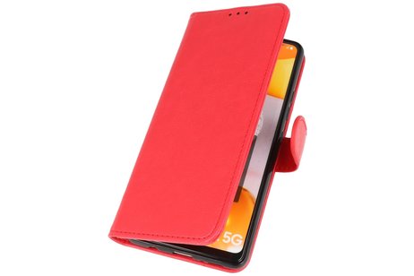 BAOHU Hoesje Geschikt voor Samsung Galaxy A42 5G - Kaarthouder Book Case Telefoonhoesje - Rood