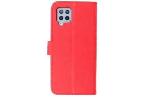 Hoesje Geschikt voor Samsung Galaxy A42 5G - Kaarthouder Book Case Telefoonhoesje - Rood