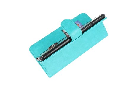 BAOHU Hoesje Geschikt voor Samsung Galaxy A42 5G - Kaarthouder Book Case Telefoonhoesje - Groen