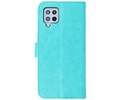 BAOHU Hoesje Geschikt voor Samsung Galaxy A42 5G - Kaarthouder Book Case Telefoonhoesje - Groen