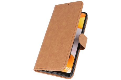 Samsung Galaxy A42 5G Hoesje Kaarthouder Book Case Telefoonhoesje Bruin