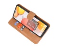BAOHU Hoesje Geschikt voor Samsung Galaxy A42 5G - Kaarthouder Book Case Telefoonhoesje - Bruin