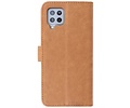 Samsung Galaxy A42 5G Hoesje Kaarthouder Book Case Telefoonhoesje Bruin