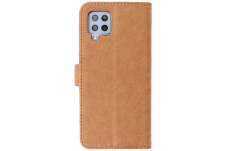 BAOHU Hoesje Geschikt voor Samsung Galaxy A42 5G - Kaarthouder Book Case Telefoonhoesje - Bruin