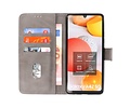 BAOHU Hoesje Geschikt voor Samsung Galaxy A42 5G - Kaarthouder Book Case Telefoonhoesje - Grijs
