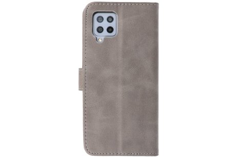 Samsung Galaxy A42 5G Hoesje Kaarthouder Book Case Telefoonhoesje Grijs