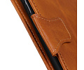 Zakelijke Book Case Telefoonhoesje - Portemonnee Hoesje - Pasjeshouder Wallet Case - Geschikt voor Samsung Galaxy S21 - Bruin