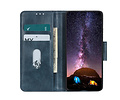 Zakelijke Book Case Telefoonhoesje - Portemonnee Hoesje - Pasjeshouder Wallet Case - Geschikt voor Samsung Galaxy S21 Plus - Blauw