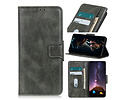 Zakelijke Book Case Telefoonhoesje - Portemonnee Hoesje - Pasjeshouder Wallet Case - Geschikt voor OnePlus Nord N10 5G - Donker Groen