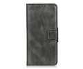 Zakelijke Book Case Telefoonhoesje - Portemonnee Hoesje - Pasjeshouder Wallet Case - Geschikt voor OnePlus Nord N10 5G - Donker Groen