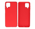 Hoesje Geschikt voor de Samsung Galaxy A12 - Fashion Color Backcover Telefoonhoesje - Rood