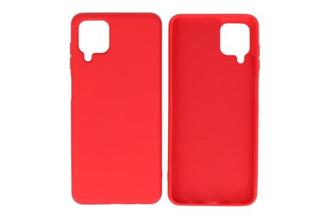 Hoesje Geschikt voor de Samsung Galaxy A12 - Fashion Color Backcover Telefoonhoesje - Rood