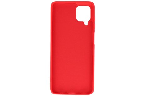 BAOHU Hoesje Geschikt voor de Samsung Galaxy A12 - Fashion Color Backcover Telefoonhoesje - Rood