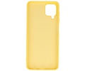 Hoesje Geschikt voor de Samsung Galaxy A12 - Fashion Color Backcover Telefoonhoesje - Geel