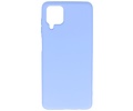 BAOHU Hoesje Geschikt voor de Samsung Galaxy A12 - Fashion Color Backcover Telefoonhoesje - Paars