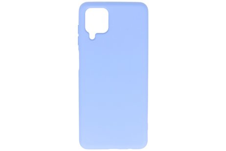 BAOHU Hoesje Geschikt voor de Samsung Galaxy A12 - Fashion Color Backcover Telefoonhoesje - Paars