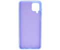 BAOHU Hoesje Geschikt voor de Samsung Galaxy A12 - Fashion Color Backcover Telefoonhoesje - Paars
