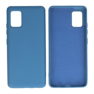 Hoesje Geschikt voor de Samsung Galaxy A51 5G - Fashion Color Backcover Telefoonhoesje - Navy