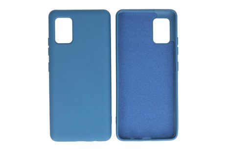 Hoesje Geschikt voor de Samsung Galaxy A51 5G - Fashion Color Backcover Telefoonhoesje - Navy