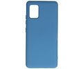 Hoesje Geschikt voor de Samsung Galaxy A51 5G - Fashion Color Backcover Telefoonhoesje - Navy