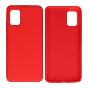 Hoesje Geschikt voor de Samsung Galaxy A51 5G - Fashion Color Backcover Telefoonhoesje - Rood