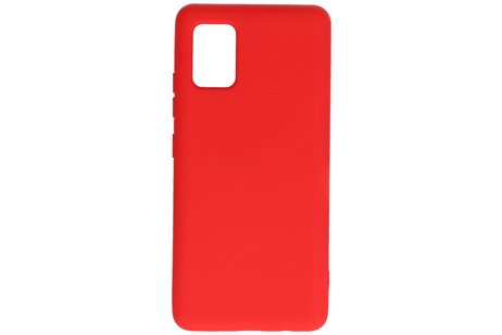 Hoesje Geschikt voor de Samsung Galaxy A51 5G - Fashion Color Backcover Telefoonhoesje - Rood