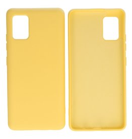 BAOHU Samsung Galaxy A51 5G Hoesje Fashion Backcover Telefoonhoesje Geel