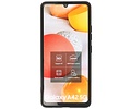 BAOHU Hoesje Geschikt voor de Samsung Galaxy A42 5G - Fashion Color Backcover Telefoonhoesje - Zwart