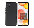 BAOHU Hoesje Geschikt voor de Samsung Galaxy A42 5G - Fashion Color Backcover Telefoonhoesje - Zwart