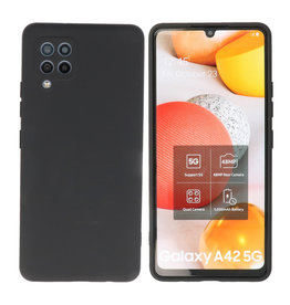 BAOHU Samsung Galaxy A42 5G Hoesje Fashion Backcover Telefoonhoesje Zwart