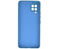 BAOHU Hoesje Geschikt voor de Samsung Galaxy A42 5G - Fashion Color Backcover Telefoonhoesje - Navy