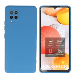 BAOHU Samsung Galaxy A42 5G Hoesje Fashion Backcover Telefoonhoesje Navy