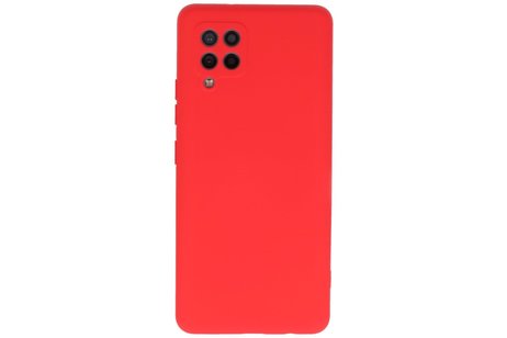 BAOHU Hoesje Geschikt voor de Samsung Galaxy A42 5G - Fashion Color Backcover Telefoonhoesje - Rood