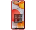 Hoesje Geschikt voor de Samsung Galaxy A42 5G - Fashion Color Backcover Telefoonhoesje - Rood