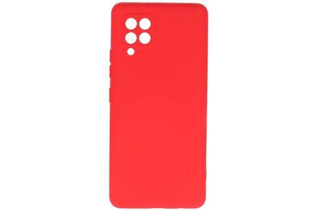 BAOHU Hoesje Geschikt voor de Samsung Galaxy A42 5G - Fashion Color Backcover Telefoonhoesje - Rood