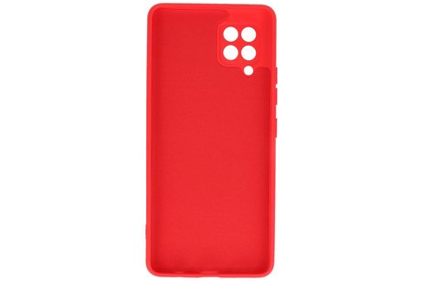 BAOHU Hoesje Geschikt voor de Samsung Galaxy A42 5G - Fashion Color Backcover Telefoonhoesje - Rood