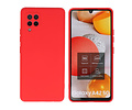 Hoesje Geschikt voor de Samsung Galaxy A42 5G - Fashion Color Backcover Telefoonhoesje - Rood