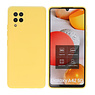 BAOHU Samsung Galaxy A42 5G Hoesje Fashion Backcover Telefoonhoesje Geel
