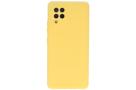 BAOHU Hoesje Geschikt voor de Samsung Galaxy A42 5G - Fashion Color Backcover Telefoonhoesje - Geel