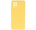 BAOHU Hoesje Geschikt voor de Samsung Galaxy A42 5G - Fashion Color Backcover Telefoonhoesje - Geel