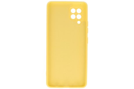 BAOHU Hoesje Geschikt voor de Samsung Galaxy A42 5G - Fashion Color Backcover Telefoonhoesje - Geel
