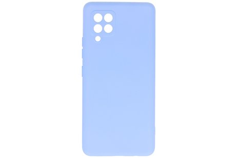BAOHU Hoesje Geschikt voor de Samsung Galaxy A42 5G - Fashion Color Backcover Telefoonhoesje - Paars