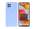 BAOHU Hoesje Geschikt voor de Samsung Galaxy A42 5G - Fashion Color Backcover Telefoonhoesje - Paars