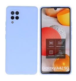 BAOHU Samsung Galaxy A42 5G Hoesje Fashion Backcover Telefoonhoesje Paars