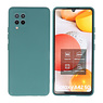 BAOHU Samsung Galaxy A42 5G Hoesje Fashion Backcover Telefoonhoesje Donker Groen